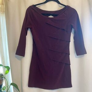 Nomads Hempwear Prizm Tunic Burgandy small